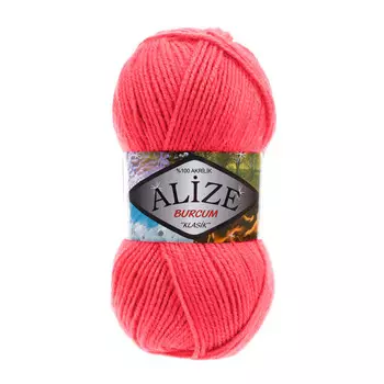 Пряжа ALIZE 'BURCUM KLASIK' 100гр. 210м (100% Aкрил) (510 розовый леденец)