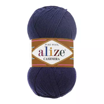 Пряжа ALIZE 'Cashmira' 100гр.300м (100%шерсть) ТУ (58 т.синий)