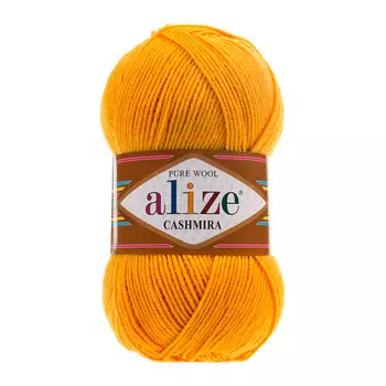 Пряжа ALIZE 'Cashmira' 100гр.300м (100%шерсть) ТУ (2 горчичный)
