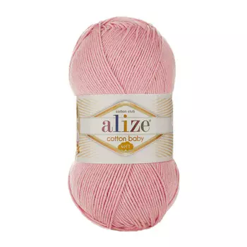 Пряжа ALIZE 'COTTON BABY SOFT ' 100гр. 270м (50% Хлопок - 50% Акрил) (161 пудра)