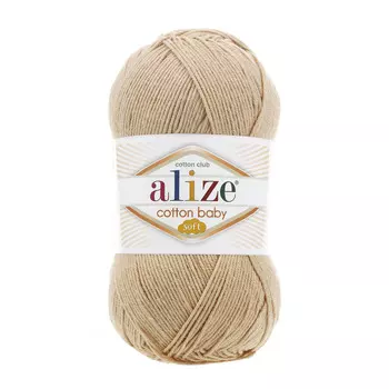 Пряжа ALIZE 'COTTON BABY SOFT ' 100гр. 270м (50% Хлопок - 50% Акрил) (310 медовый)
