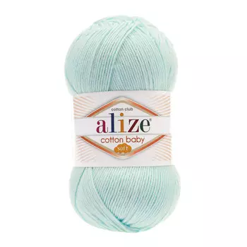 Пряжа ALIZE 'COTTON BABY SOFT ' 100гр. 270м (50% Хлопок - 50% Акрил) (514 зимнее небо)