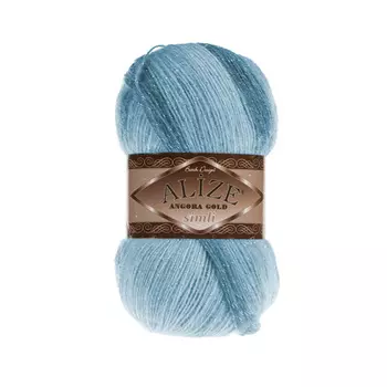 Пряжа ALIZE 'Angora Gold Batik' simli 100гр. 500м (75%акрил, 20%шерсть,5%мет.) ТУ (6964 секционный)