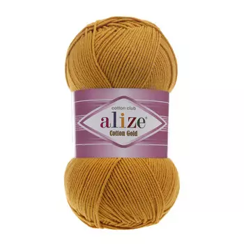 Пряжа ALIZE 'Cotton gold' (55%хлопок,45%акрил)ТУ (2 горчичный)
