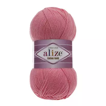 Пряжа ALIZE 'Cotton gold' (55%хлопок,45%акрил)ТУ (33 ярко-розовый)