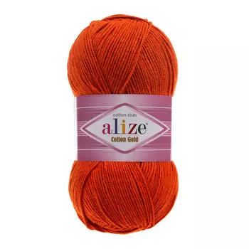 Пряжа ALIZE 'Cotton gold' (55%хлопок,45%акрил)ТУ (36 терракот)