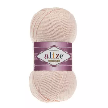 Пряжа ALIZE 'Cotton gold' (55%хлопок,45%акрил)ТУ (382 телесный)