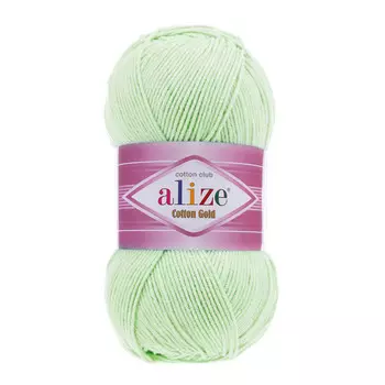 Пряжа ALIZE 'Cotton gold' (55%хлопок,45%акрил)ТУ (478 Детская Зелень )