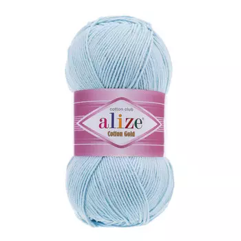 Пряжа ALIZE 'Cotton gold' (55%хлопок,45%акрил)ТУ (513 кристально-синий)