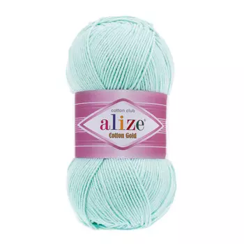 Пряжа ALIZE 'Cotton gold' (55%хлопок,45%акрил)ТУ (514 ледяной)