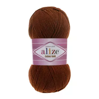 Пряжа ALIZE 'Cotton gold' (55%хлопок,45%акрил)ТУ (690 черепичный)