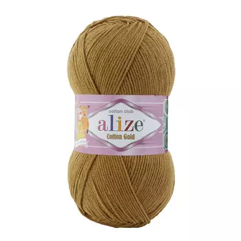Пряжа ALIZE 'Cotton gold' (55%хлопок,45%акрил)ТУ (782 хаки)