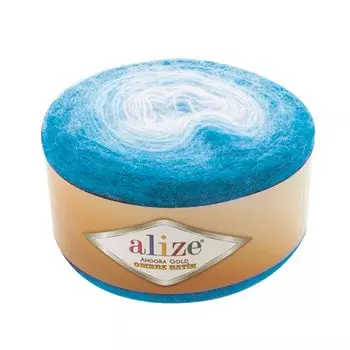 Пряжа Alize 'Angora Gold Ombre Batik' 150гр. 825м. (20% шерсть, 80% акрил) (7245 голубой)