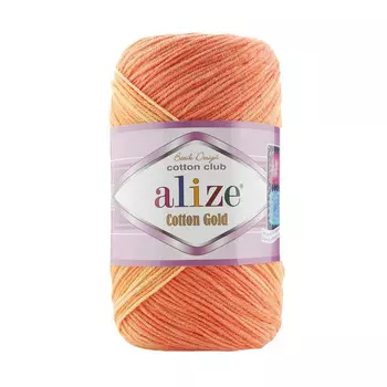 Пряжа ALIZE 'COTTON GOLD BATIK ' 100гр. 330м (55% Хлопок - 45% Акрил) (3246 секционный)