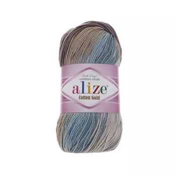 Пряжа ALIZE 'COTTON GOLD BATIK ' 100гр. 330м (55% Xлопок - 45% Aкрил) (4148 секционный)