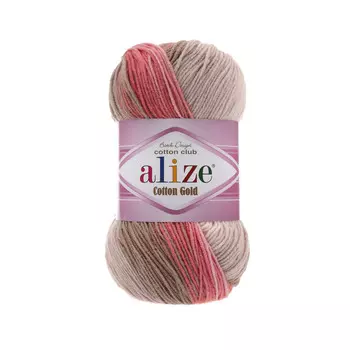 Пряжа ALIZE 'COTTON GOLD BATIK ' 100гр. 330м (55% Хлопок - 45% Акрил) (5970 секционный)