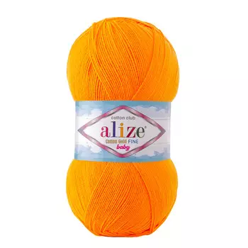 Пряжа ALIZE 'Cotton Gold Fine Baby' 100гр, 470м (55%хлопок, 45%акрил) (83 тыква)