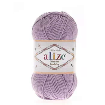 Пряжа Alize 'Cotton Gold Hobby' 50г 165м (55% хлопок, 45% акрил) (166 лиловый)