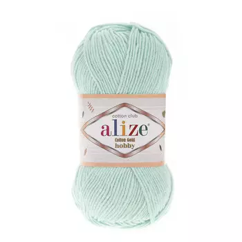 Пряжа Alize 'Cotton Gold Hobby' 50г 165м (55% хлопок, 45% акрил) (522 мята)