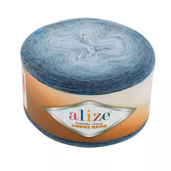 Пряжа Alize 'Angora Gold Ombre Batik' 150гр. 825м. (20% шерсть, 80% акрил) (7363 секционный)