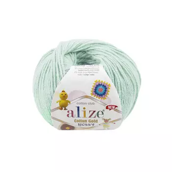 Пряжа Alize 'Cotton Gold Hobby NEW' 50г 165м (55% хлопок, 45% акрил) (522 мята)