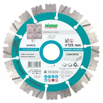 Диск алмазный Distar Техник адвансед 125х2,2/1,4х11х22,2-10 1А1RSS/C3