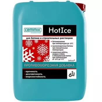 Добавка противоморозная с пластификатором HotIce, 5 л