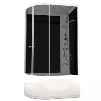 Душевая кабина Domani-Spa Delight 128 R high 120x80 асимметричная правая (4140767)