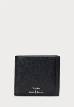 Кошелек PEBBLED LEATHER BILLFOLD COIN WALLET UNISEX Polo Ralph Lauren, черный