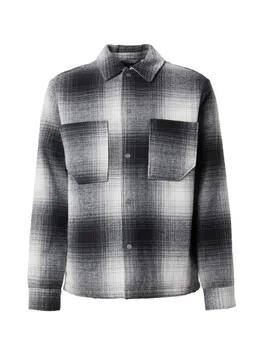 Клетчатая рубашка JACK & JONES Regular fit Button Up Shirt JCOHelvetic, черный
