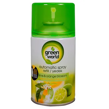 GREEN WORLD Освежитель воздуха (сменный баллон) Lime&Orange Blossom 250.0