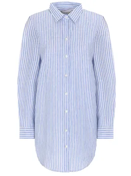 Рубашка льняная в полоску LINEN AND LINENS