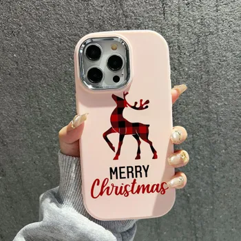 N102 Счастливого Рождества и Нового года Мягкие чехлы для телефонов iPhone 16 Pro Max Xiaomi 11 Lite Redmi 13C Note 11s Покрытие Рамка Защитная крышка для камеры Задняя крышка for iPhone 11