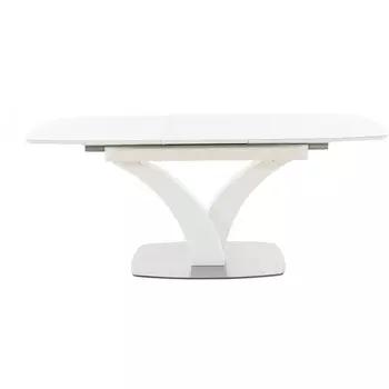 Стол Нотр Дам MODERNE стекло OPTIWHITE 1400(1800)*850, Белый, 101629 Аврора