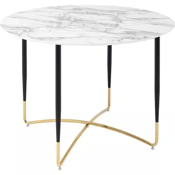 Стол обеденный Stool Group Даймакс 110*110 белый мрамор УТ000036109