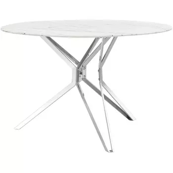 Стол обеденный Балтимор D120 белый стеклянный (Stool Group)