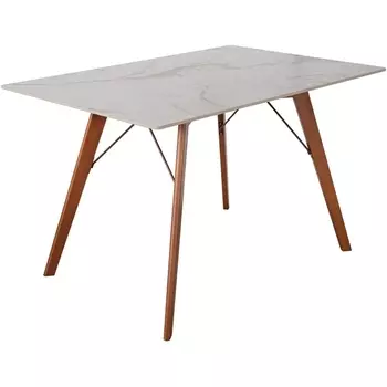 Стол обеденный обеденный JET CERAMIC прямоугольный 120*80 (Дерево бук, Темный орех ) Jet-Ceramic