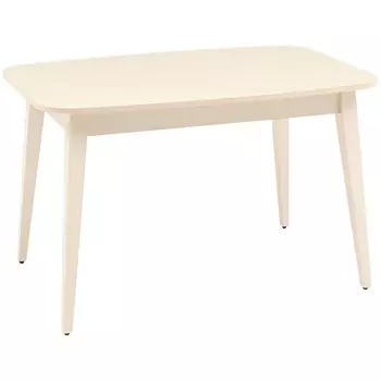 Стол обеденный раскладной 120-160*80 кремовый матовый Stool Group Берлин УТ000036193