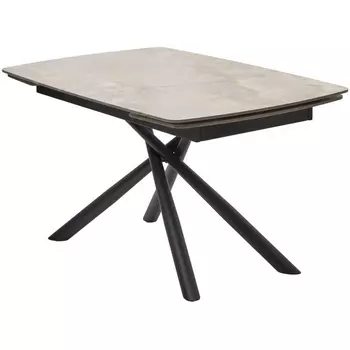 Стол RIVOLI 140 GLOSS AMBER JADE SOLID CERAMIC / BLACK, ®DISAUR M-City