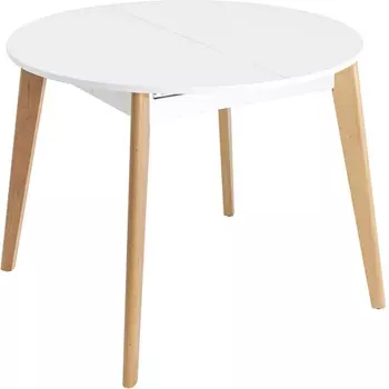 Стол Stool Group Rondo 100-135*100 бук/белый УТ000035280
