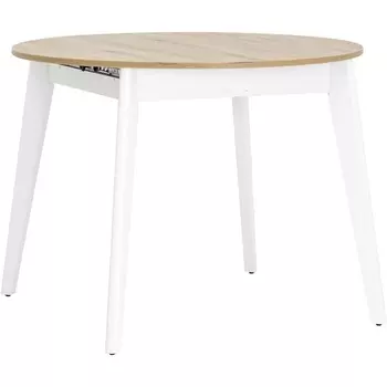 Стол Stool Group Rondo 100-135*100 дуб/белый УТ000005715
