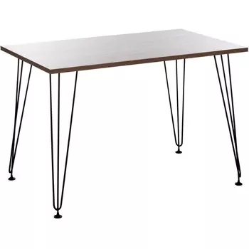 Стол ЛДСП/металл, 110х70х75 см, сонома топ/черныеножки Tetchair Star 19241