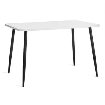 Стол ЛДСП/металл, 120x80x77 см, Белый/Черный Tetchair Pluto 19316