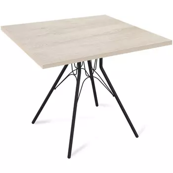 Стол SHT-TU34-P/80/80 ЛДСП черный муар/дуб беленый Sheffilton SHT-TU34-P 2401369501