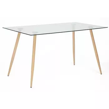Стол (mod. 5003) бук/прозрачный (металл/стекло (8мм)) Tetchair 110596 12098