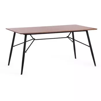 Стол (mod. 289) МДФ/металл, х см , (Черный) / Walnut (Орех) Tetchair RUSTO 15519