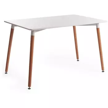 Стол (mod. T1001) МДФ/дерево, х см , (Белый) / (натуральный) Tetchair John 15181