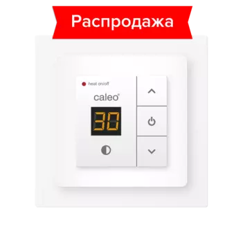 Терморегулятор CALEO 720 с адаптерами, встраиваемый цифровой, 2 кВт УП-00000310
