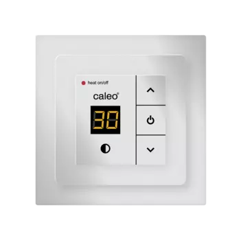 Терморегулятор CALEO 720 Silver с адаптерами, встраиваемый цифровой, 2 кВт КА000001598