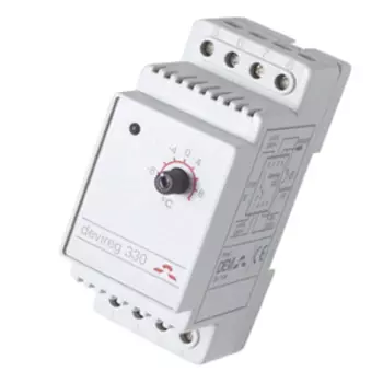 Терморегулятор DEVIreg™ D-330 (-10°C-+10°C) на шину DIN, с датчиком на проводе, 16А DEVI 140F1070